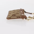 GUCCI GG Canvas Coin Purse Beige Gold 120971 Auth 154904-3