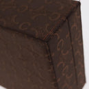 CELINE C Macadam Canvas Jewelry Box Brown Silver Auth 154905V-16