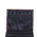 CELINE C Macadam Canvas Jewelry Box Brown Silver Auth 154905V-9