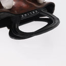 CELINE Macadam Canvas Hand Bag PVC Brown Black Auth 154907-7