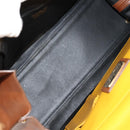 Salvatore Ferragamo Gancini Small Sofia Bag Leather 2way Brown Gold Auth 154911V-23