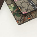 GUCCI GG Supreme Bengal Tiger Flower Bag PVC Beige Gold 454111 Auth 154913SAM-14