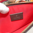 GUCCI GG Supreme Bengal Tiger Flower Bag PVC Beige Gold 454111 Auth 154913SAM-19