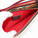GUCCI GG Supreme Bengal Tiger Flower Bag PVC Beige Gold 454111 Auth 154913SAM-20