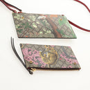 GUCCI GG Supreme Bengal Tiger Flower Bag PVC Beige Gold 454111 Auth 154913SAM-24