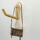 GUCCI GG Supreme Bengal Tiger Flower Bag PVC Beige Gold 454111 Auth 154913SAM-28