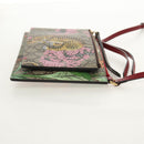 GUCCI GG Supreme Bengal Tiger Flower Bag PVC Beige Gold 454111 Auth 154913SAM-5