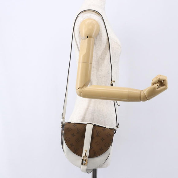 LOUIS VUITTON Monogram Reverse Shanty Lock Shoulder Bag M43645 LV Auth 154914SM