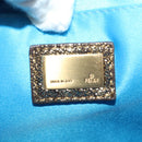 FENDI Zucchino Canvas Shoulder Bag Gold Auth 154915SAM-19