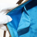 FENDI Zucchino Canvas Shoulder Bag Gold Auth 154915SAM-22