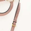 Miu Miu Mew Lady Hand Bag Leather 2way Pink Gold Auth 154917V-18