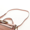Miu Miu Mew Lady Hand Bag Leather 2way Pink Gold Auth 154917V-19