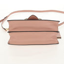 Miu Miu Mew Lady Hand Bag Leather 2way Pink Gold Auth 154917V-7