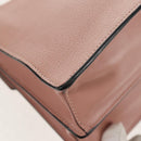 Miu Miu Mew Lady Hand Bag Leather 2way Pink Gold Auth 154917V-22