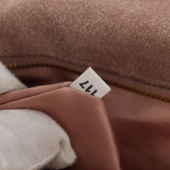 Miu Miu Mew Lady Handtasche Leder 2-Wege Pink Gold Auth 154917V