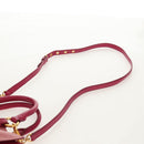 Miu Miu Madras Hand Bag Leather 2way Pink Gold Auth 154918V-16