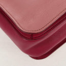 Miu Miu Madras Hand Bag Leather 2way Pink Gold Auth 154918V-17