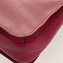 Miu Miu Madras Hand Bag Leather 2way Pink Gold Auth 154918V-18