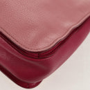 Miu Miu Madras Hand Bag Leather 2way Pink Gold Auth 154918V-20