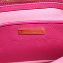 Miu Miu Madras Hand Bag Leather 2way Pink Gold Auth 154918V-24