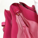 Miu Miu Madras Hand Bag Leather 2way Pink Gold Auth 154918V-27