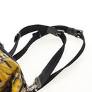 BURBERRY Nova Check Graffiti Backpack Canvas Beige Auth 154919V-12