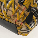 BURBERRY Nova Check Graffiti Backpack Canvas Beige Auth 154919V-15