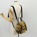 BURBERRY Nova Check Graffiti Backpack Canvas Beige Auth 154919V-28