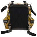 BURBERRY Nova Check Graffiti Backpack Canvas Beige Auth 154919V-3