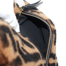 FENDI Zucca Canvas Zainomini Backpack Brown Black gold Auth 154921SAM-16