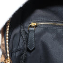 FENDI Zucca Canvas Zainomini Backpack Brown Black gold Auth 154921SAM-22