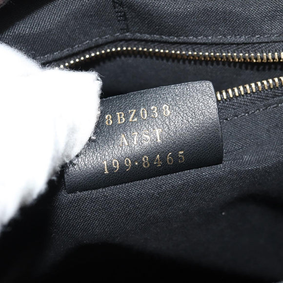 FENDI Zucca Canvas Zainomini Backpack Brown Black gold Auth 154921SAM