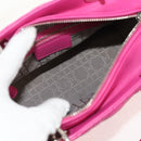 Christian Dior Canage Lady Dior Hand Bag Leather 2way Pink Gold Auth 154923SAM-20