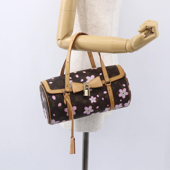 LOUIS VUITTON Monogram Cherry Blossom Papillon GM Bag M92009 LV Auth 154924SM