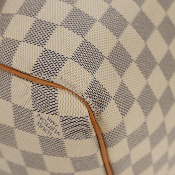 LOUIS VUITTON Damier Azur Keepall 50 Boston Bag N41430 LV Auth 154925V