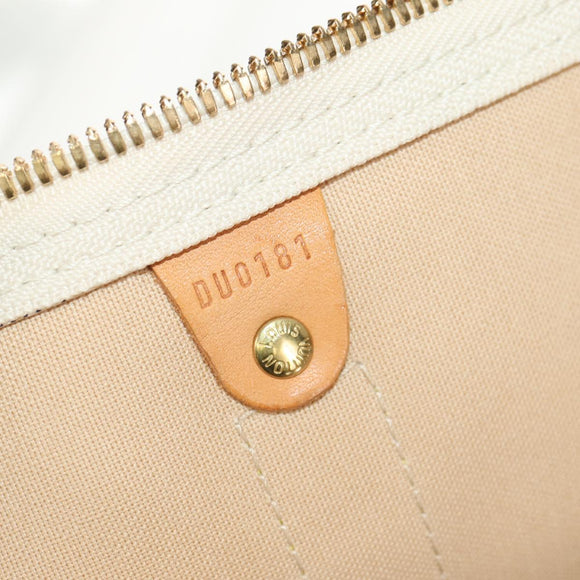 LOUIS VUITTON Damier Azur Keepall 50 Boston Bag N41430 LV Auth 154925V