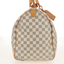 LOUIS VUITTON Damier Azur Keepall 50 Boston Bag N41430 LV Auth 154925V-4