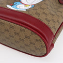 GUCCI Micro GG Supreme Doraemon Mini Bucket Bag PVC Beige 647801 Auth 154926SAM-10