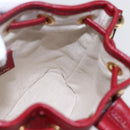 GUCCI Micro GG Supreme Doraemon Mini Bucket Bag PVC Beige 647801 Auth 154926SAM-17