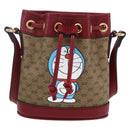 GUCCI Micro GG Supreme Doraemon Mini Bucket Bag PVC Beige 647801 Auth 154926SAM-2