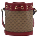 GUCCI Micro GG Supreme Doraemon Mini Bucket Bag PVC Beige 647801 Auth 154926SAM-3