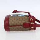 GUCCI Micro GG Supreme Doraemon Mini Bucket Bag PVC Beige 647801 Auth 154926SAM-5
