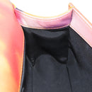 CHANEL Boy Chanel Medium Chain Bag Lamb Skin Orange Silver CC Auth 154930V-23