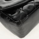 CHANEL Matelasse Chain Diana Bag Patent leather Black Gold CC Auth 154931V-12