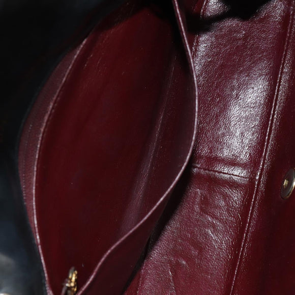 CHANEL Matelasse Chain Diana Bag Patent leather Black Gold CC Auth 154931V