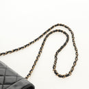 CHANEL Matelasse Chain Diana Bag Patent leather Black Gold CC Auth 154931V-8