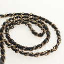 CHANEL Matelasse Chain Diana Bag Patent leather Black Gold CC Auth 154931V-9