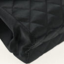 CHANEL Matelasse Chain Shoulder Bag Satin Black Gold CC Auth 154932SAV-11