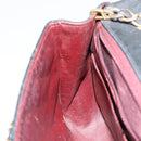 CHANEL Mini Matelasse Chain Shoulder Bag Leather Black Gold CC Auth 154933-21