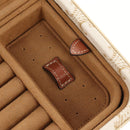 CELINE Triomphe Canvas Large Jewelry Case PVC White 4M0382DIU Auth 154934SM-22